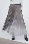 Glitter Plissé Skirt 34211 | Silver