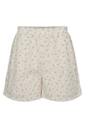 Sara Shorts | Creme Pink Flower