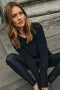 Thora V-Neck Knit | Black