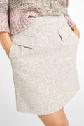 Olivia High Waist Short Skirt 54558 | Sand