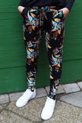 Alma Pants | Black Multicolor Paisley