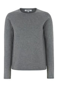 Srmarla O-Neck Roll Edge Knit Sr219-208 |  Medium Grey Melange