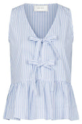 Manja Stripe Top | Light Blue