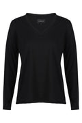 Ulla Ls Vneck Tshirt | Black