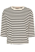Brooklyn Tee | Beige Black