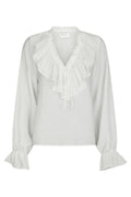 Aminea Ruffle Blouse | White