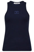 Sahara Embroidery Tank Top 33151 | Navy