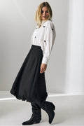 Tricecc Midi Balloon Skirt | Black