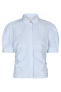 Frannie Stripe Shirt | Whitelight Blue