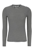 Srfenja Stripe O-Neck Top Sr124-303 |  Black