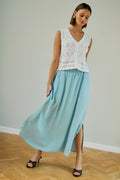 Carly Skirt 206105 | Light Blue Denim