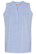 Solvej Top 6287 | Sky Blue Print