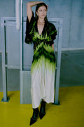 Sabina Dress 203912 | Black Daiquiri Green