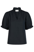 Odesa Linen Blouse | Navy