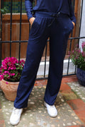 Alma Wide Pants | Navy Lala