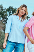 Rolly Blouse 205885 | Chambray Blue Star Offwhite