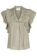 Jayla S Voile Top 159881 | Smoke Green