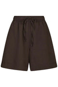 Shala Linen Shorts | Dark Brown