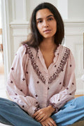 Degas Blouse | Dusty Rose