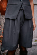 Nika Structure Shorts | Dark Grey