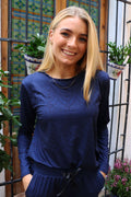 Alma Ls U Tshirt | Navy Lala