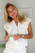 Jayla S Voile Top | White