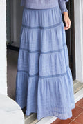 Felicia S Voile Skirt | Smoke Blue