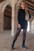 Alma Long Dress | Black