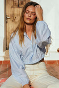 Lindin Shirt 203389 | Della Robbia Blue Offwhite