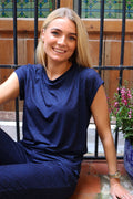 Alma U Tshirt | Navy Lala