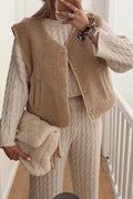 Teddy Vest | Beige