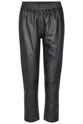 Shiloh Crop Leather Pant | Black