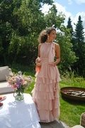 Marli Solid Chiffon Dress | Rose