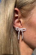 Pearl Bow Earrings | Pearl
