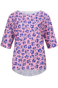 Alma Tshirt | Pink Purple Flower