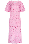 Alma Tshirt Dress | Pink Cherry