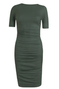 Alma Ss Turn Dress | Dusty Camo Army