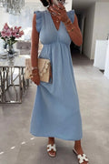 Sun Ruffle Dress | Light Blue