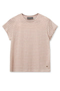 Nan O-Ss Stripe Tee  | Rose Smoke