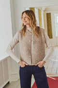 Jump Waistcoat 206808 | Desert Taupe Melange
