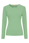 Josiane LS Tee | Menta/greggio | Bluse fra Marta du Chateau