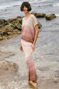 Hopi Zig Zag Knit Skirt |  Powder Pink