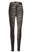 Alma Leggings (Fleece) | Dark Brown Lux Leo