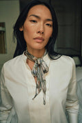 Lavender Scarf  |  Ecru
