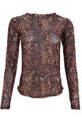 Annie Mesh Blouse | Brown Leo