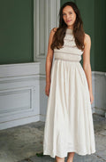 Atika Deco Smock Dress | Ivory