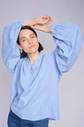 Safi Blouse  |  Hydrangea