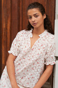 Rosalie Embroidery Rose Blouse | Pink
