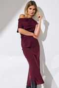 Adna Wing Dress 36449 | Burgundy