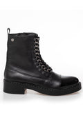 New Rock Patent Boot |  Black Silver